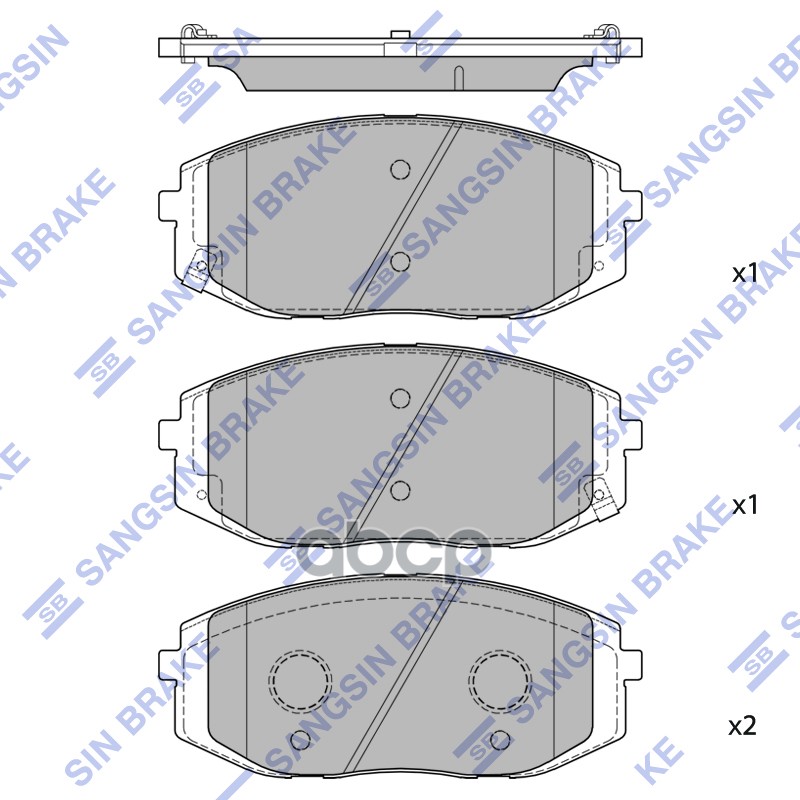 Колодки передние SANGSIN BRAKE SP4509